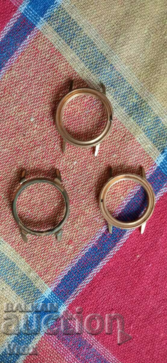 Auction Gilt watch bezels/cases - 16 Auction Gilt watch bezels/cases - 16