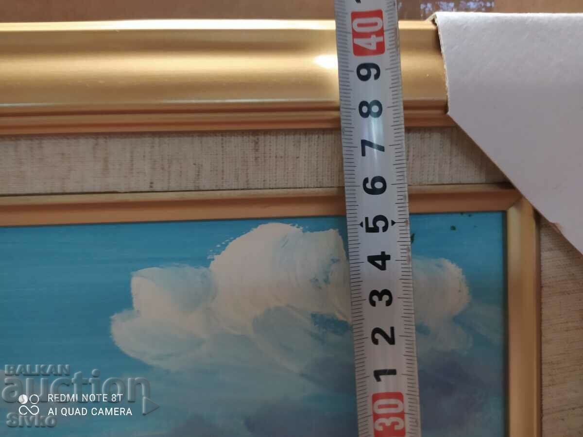 Аукцион Картина масло платно френско село