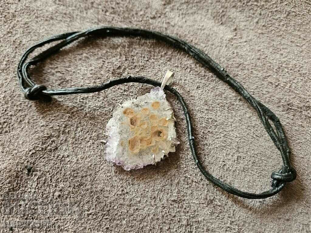 Unique designer silver necklace necklace with Amethyst with price 180.00 BGN | € 92.03 Unique designer silver necklace necklace with Amethyst with price 180.00 BGN | € 92.03