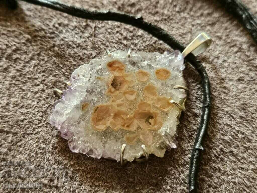 Auction Unique designer silver necklace necklace with Amethyst Auction Unique designer silver necklace necklace with Amethyst