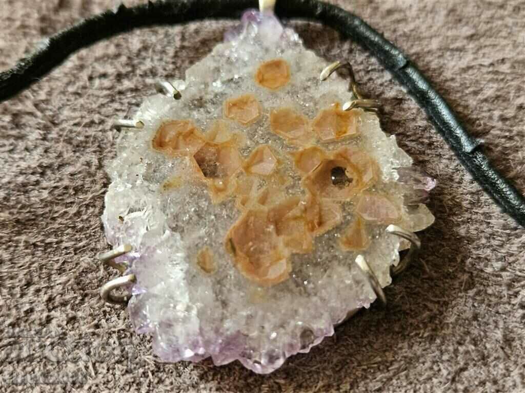 Delivery of Unique designer silver necklace necklace with Amethyst Delivery of Unique designer silver necklace necklace with Amethyst