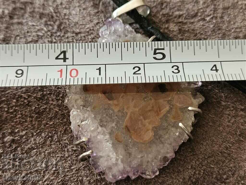 Unique designer silver necklace necklace with Amethyst - 7 Unique designer silver necklace necklace with Amethyst - 7