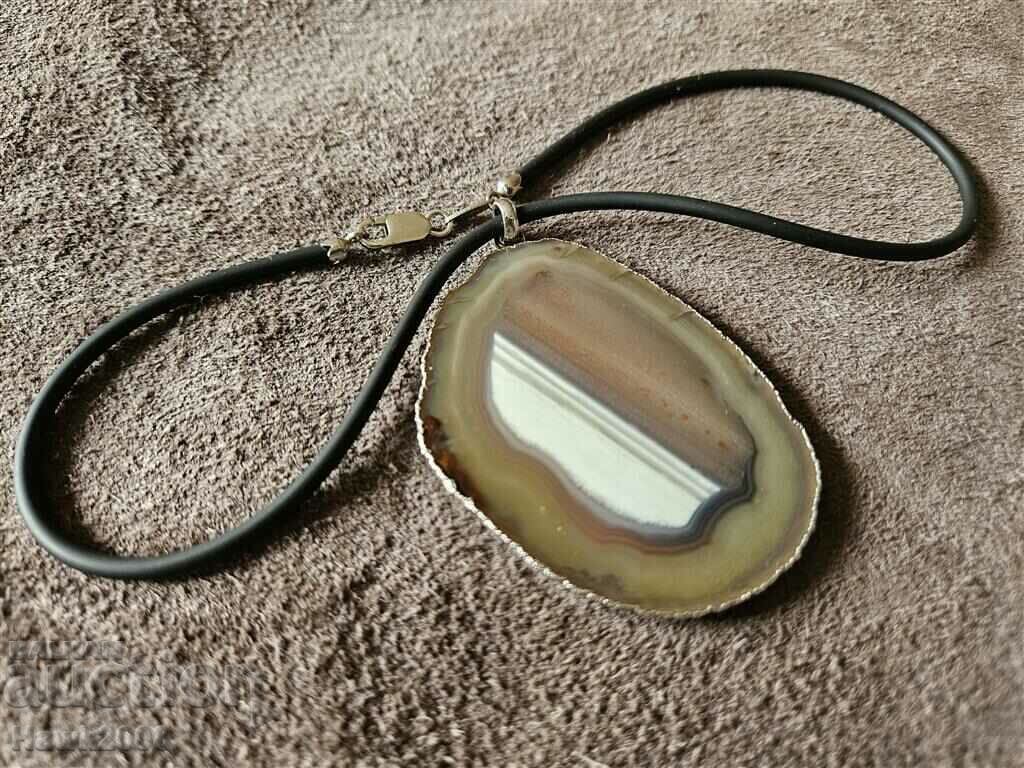 Auction Unique designer silver necklace necklace with Opal Auction Unique designer silver necklace necklace with Opal