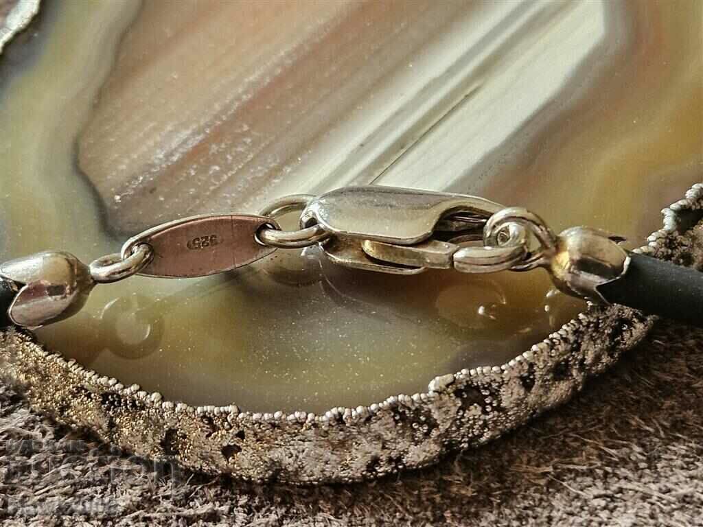 Unique designer silver necklace necklace with Opal - 5 Unique designer silver necklace necklace with Opal - 5