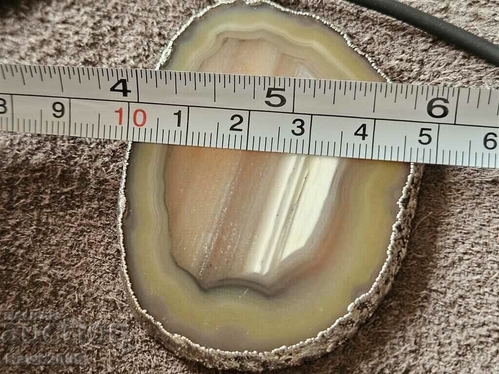 Unique designer silver necklace necklace with Opal - 6 Unique designer silver necklace necklace with Opal - 6