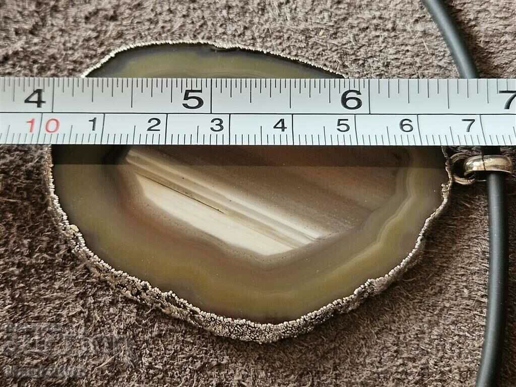 Unique designer silver necklace necklace with Opal - 7 Unique designer silver necklace necklace with Opal - 7