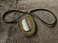 Unique designer silver necklace necklace with Opal