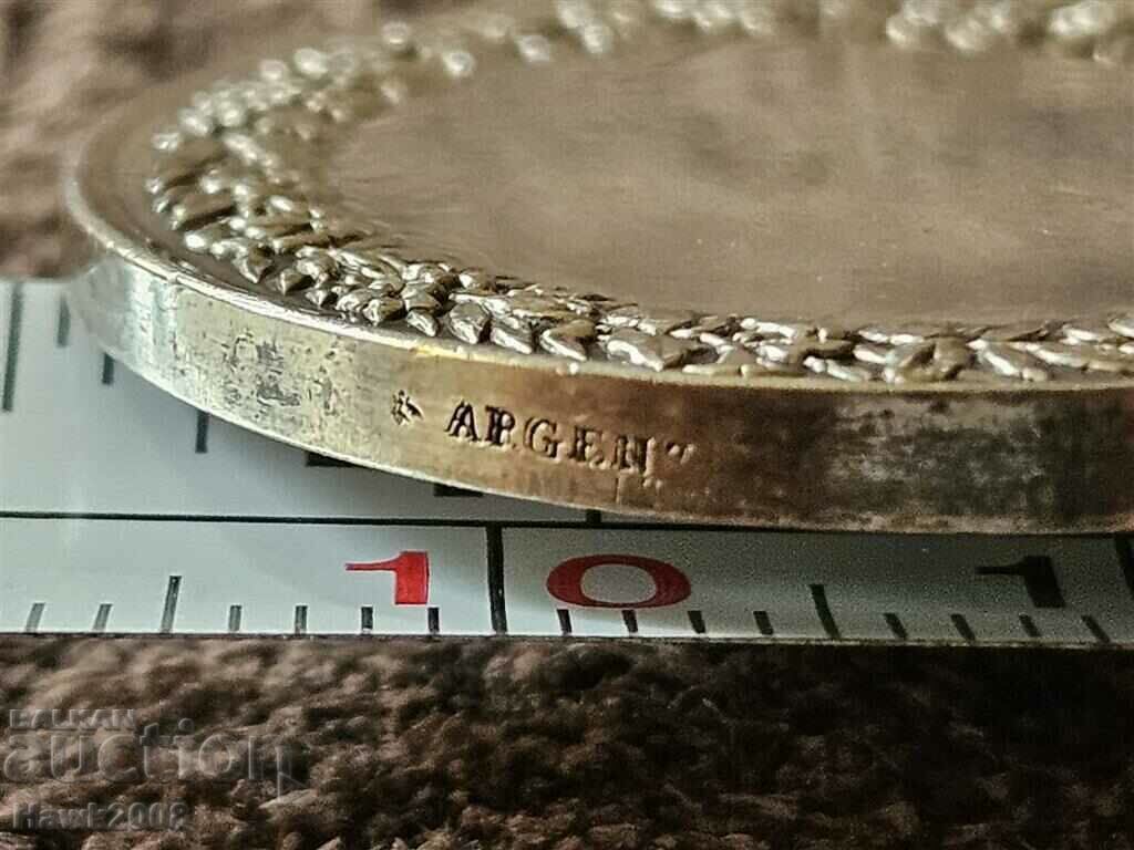 Unique 19th century silver medal order for wedding baptism - 7 Unique 19th century silver medal order for wedding baptism - 7