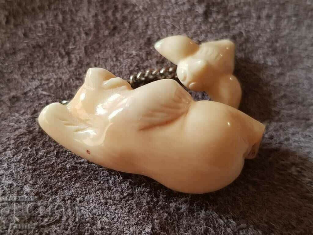 RUSIA SIBERIA Netsuke NETSKE SCULPAT MÂNĂ ÎN DINE DE MORȘĂ SOC rănit - 5 RUSIA SIBERIA Netsuke NETSKE SCULPAT MÂNĂ ÎN DINE DE MORȘĂ SOC rănit - 5