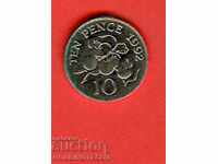 O - în GUERNSEY GUERNSEY 0,10 - 10 Penny emisiune 1992 NOU UNC