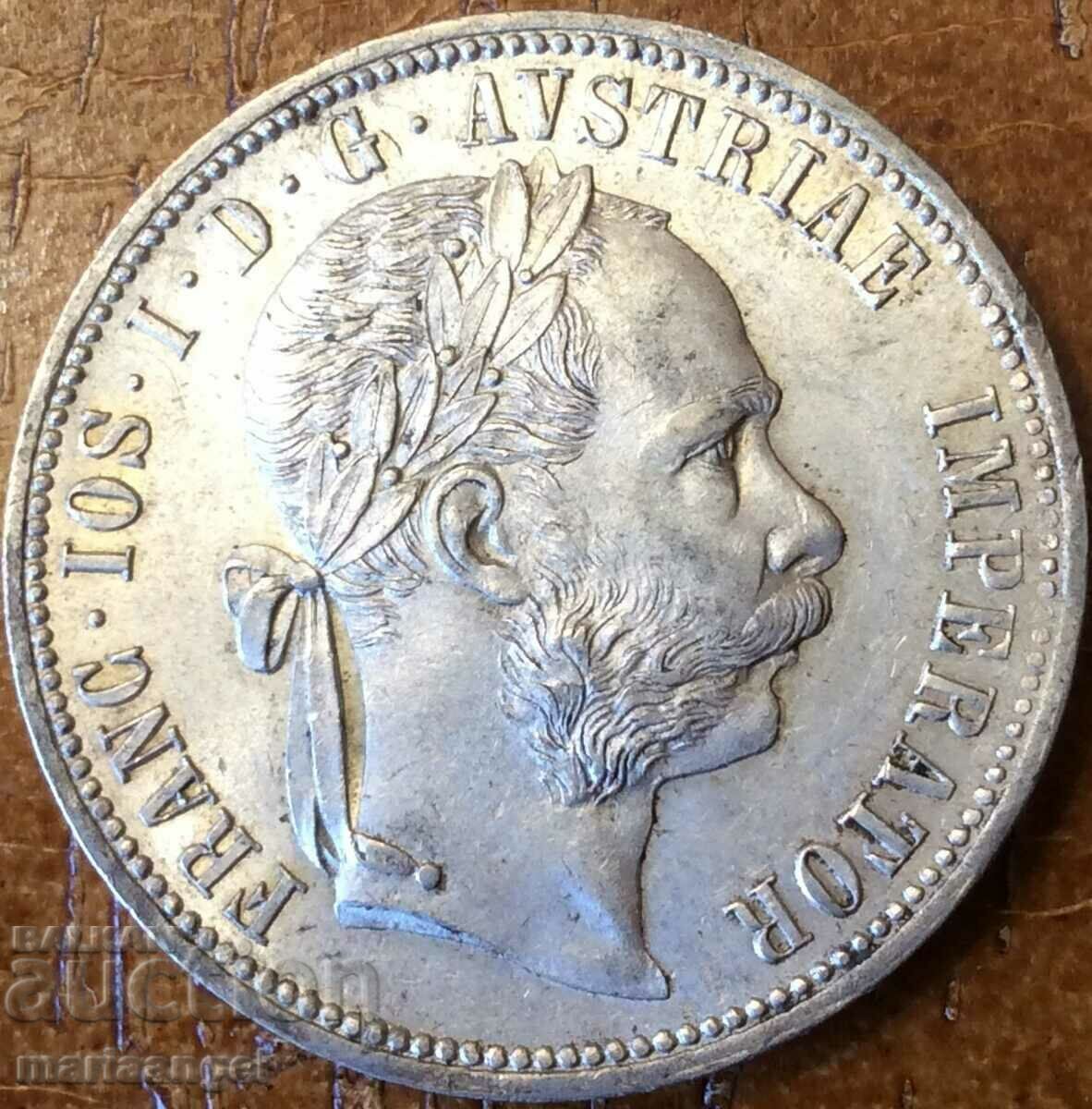 Αυστρία 1 Florin 1879 UNC Patina Silver