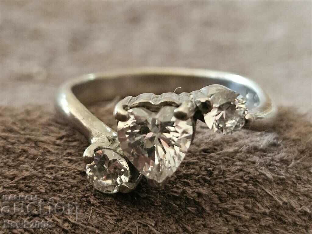 Σχεδιαστής κομψό και κομψό ασημένιο δαχτυλίδι με κρύσταλλο - 5 Σχεδιαστής κομψό και κομψό ασημένιο δαχτυλίδι με κρύσταλλο - 5