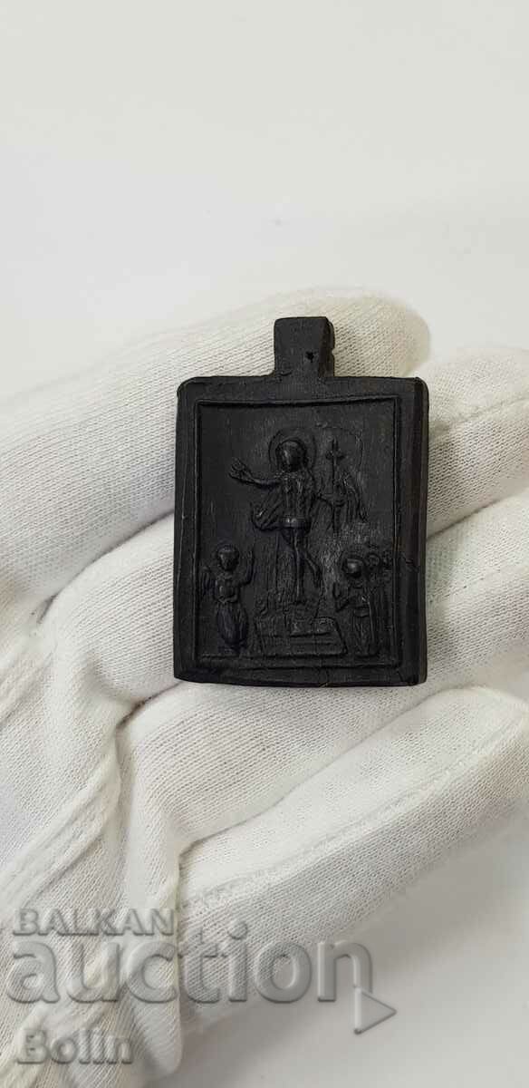 Auction Rare Renaissance Icon Icon - Buffalo Horn - 19th Century Auction Rare Renaissance Icon Icon - Buffalo Horn - 19th Century