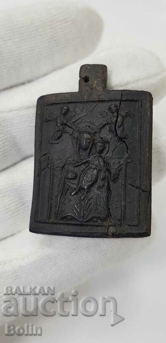 Delivery of Rare Renaissance Icon Icon - Buffalo Horn - 19th Century Delivery of Rare Renaissance Icon Icon - Buffalo Horn - 19th Century