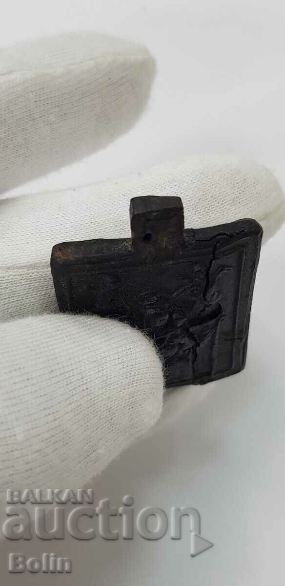 Rare Renaissance Icon Icon - Buffalo Horn - 19th Century - 5 Rare Renaissance Icon Icon - Buffalo Horn - 19th Century - 5