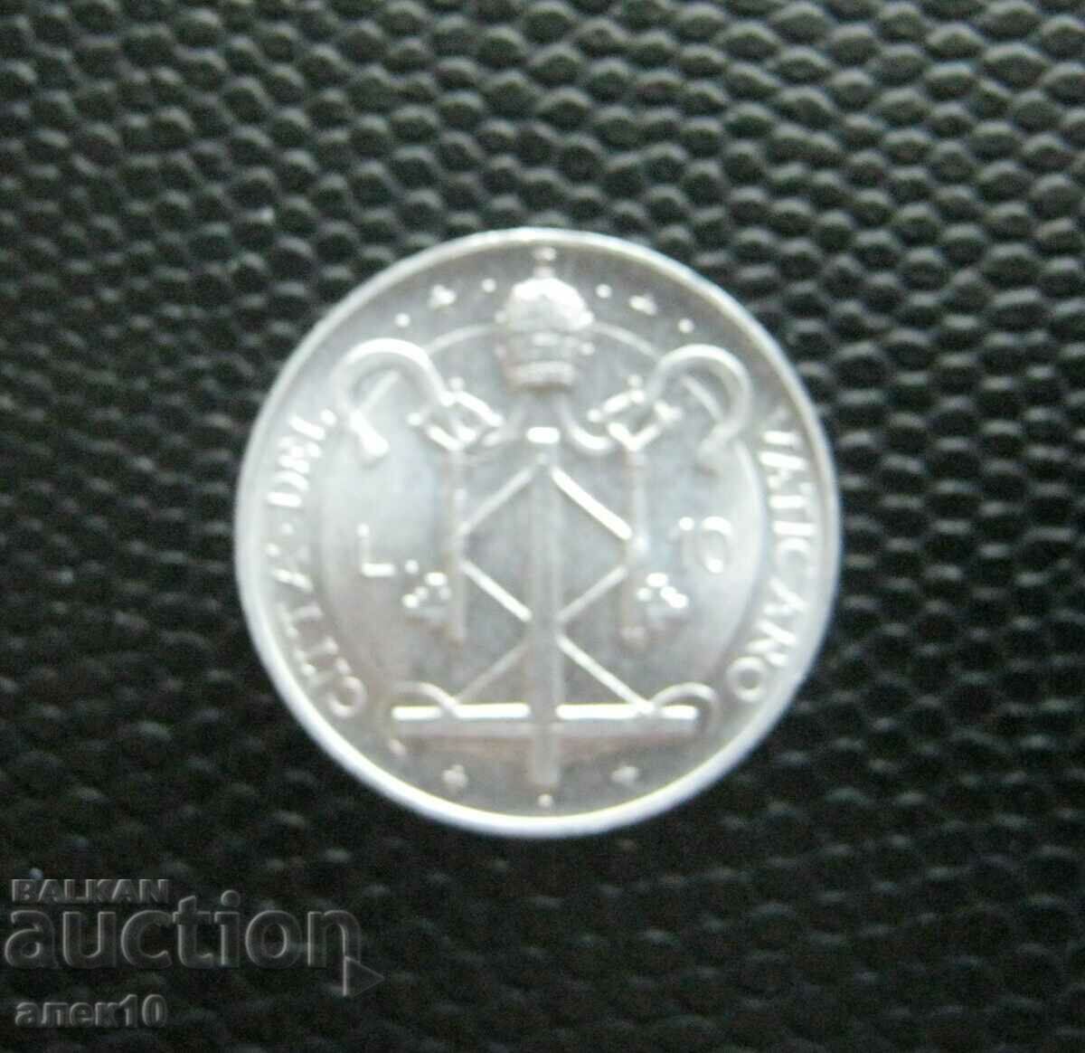 Vatican 10 lire 1967