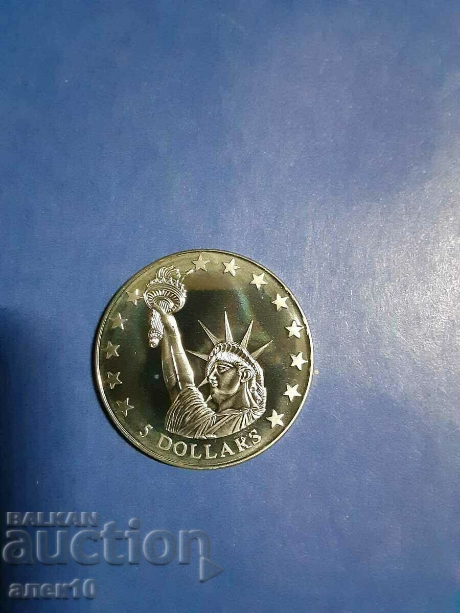 Liberia 5 dollar 2006