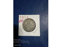 Нюфаудленд  20  цент   1904