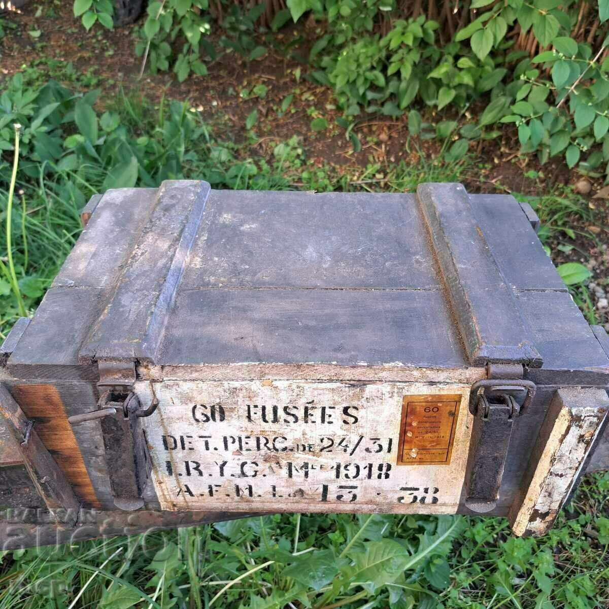 Ammunition Chest WWII Germany France Artillery