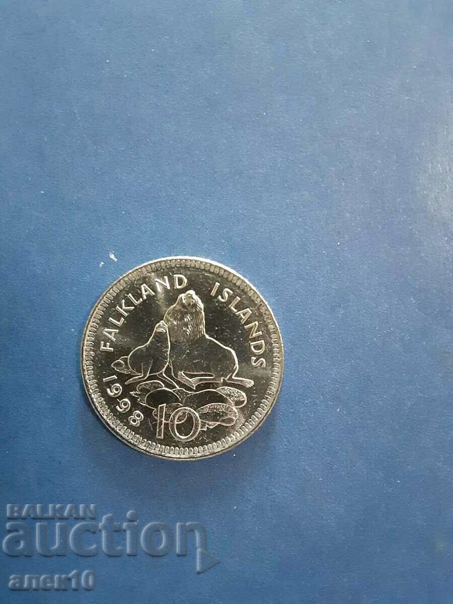 Falkland 10 cent 1998
