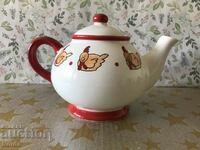 A beautiful porcelain teapot