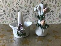 Porcelain basket and vase