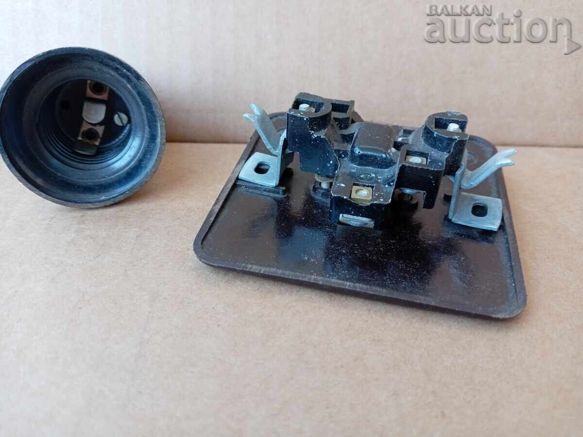 STAR Bakelite Electrical Switch and Socket Lot - 5