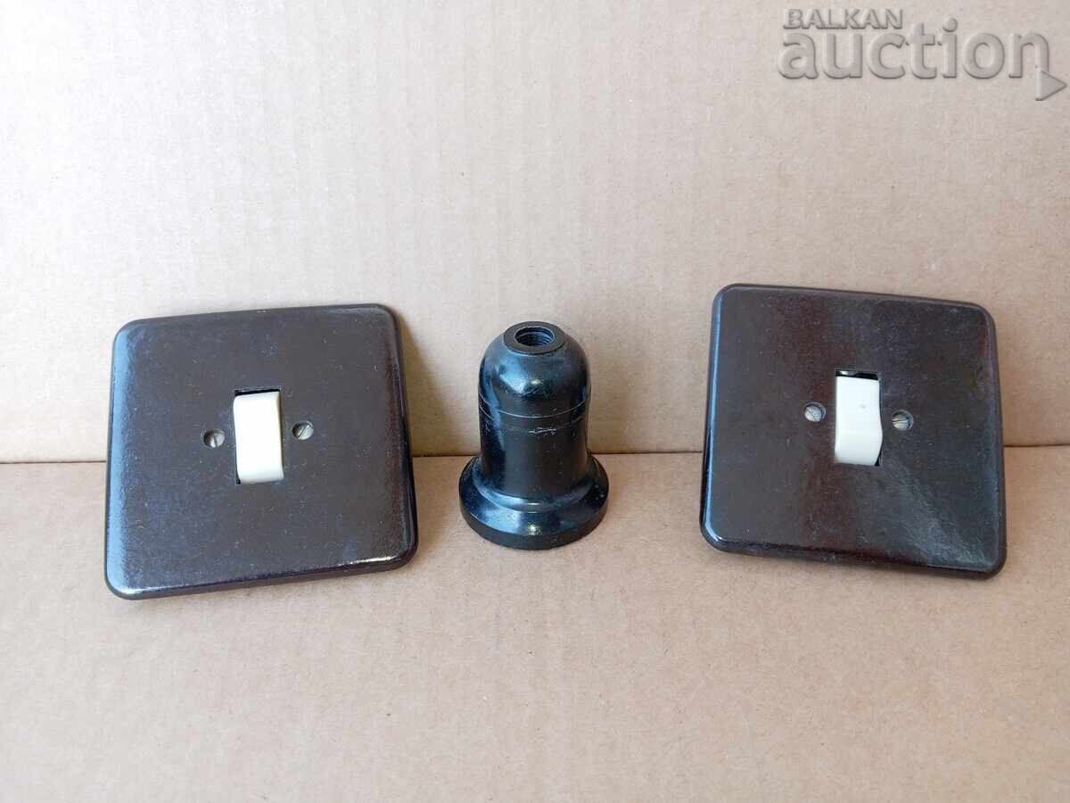 STAR Bakelite Electrical Switch and Socket Lot