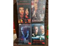 Video tapes. Movies. 4 pieces