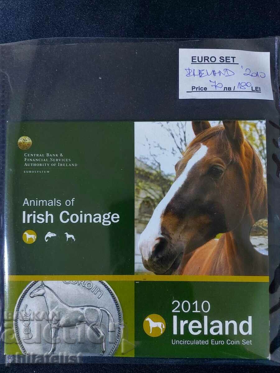 Ιρλανδία 2010 Πλήρες τραπεζικό ευρώ σετ από 1 σεντ σε 2 ευρώ