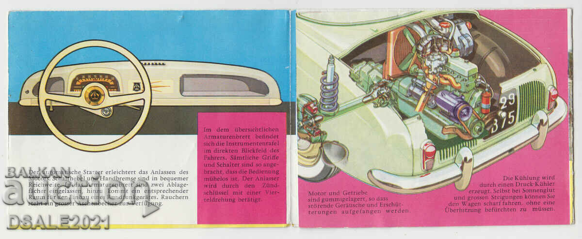 Auction Renault Dauphin car car 50s brochure /6959 Auction Renault Dauphin car car 50s brochure /6959