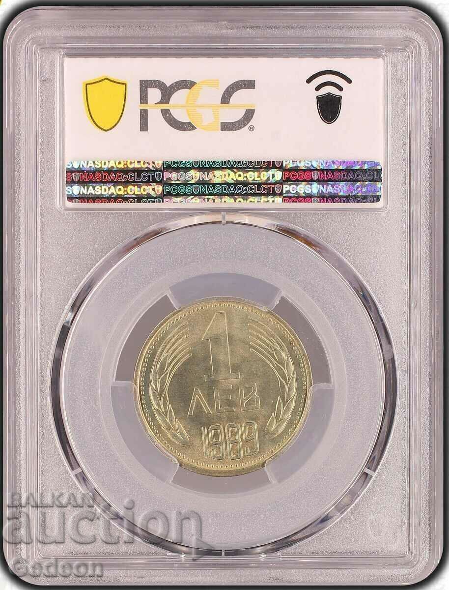 Auction 1 Lev 1989 PCGS MS67 Auction 1 Lev 1989 PCGS MS67