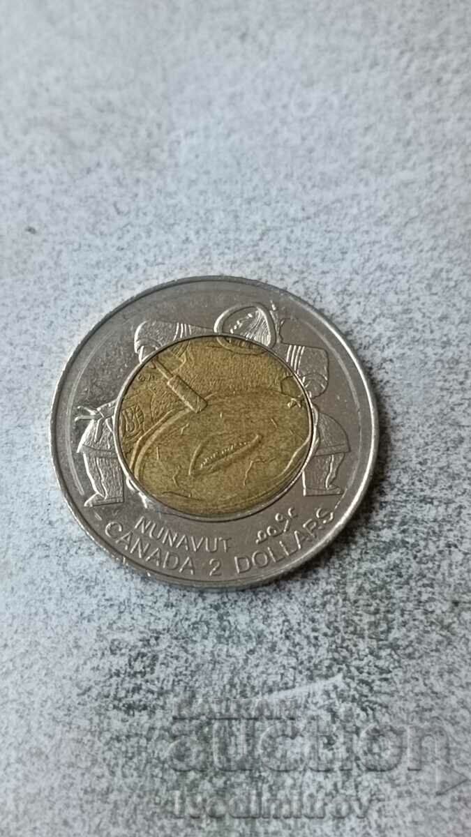 Канада 2 долара 1999 Основаването на Нунавут