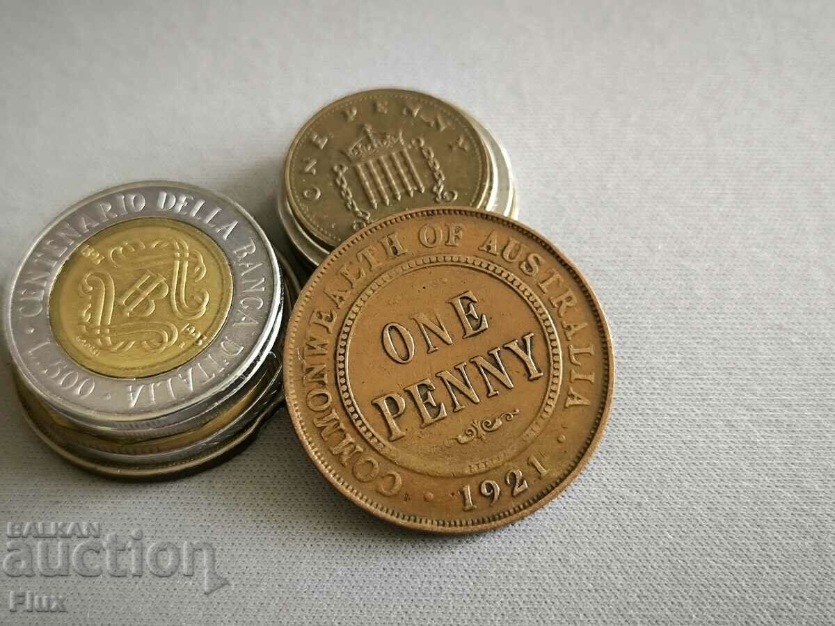 Монета - Австралия - 1 пени | 1921г.