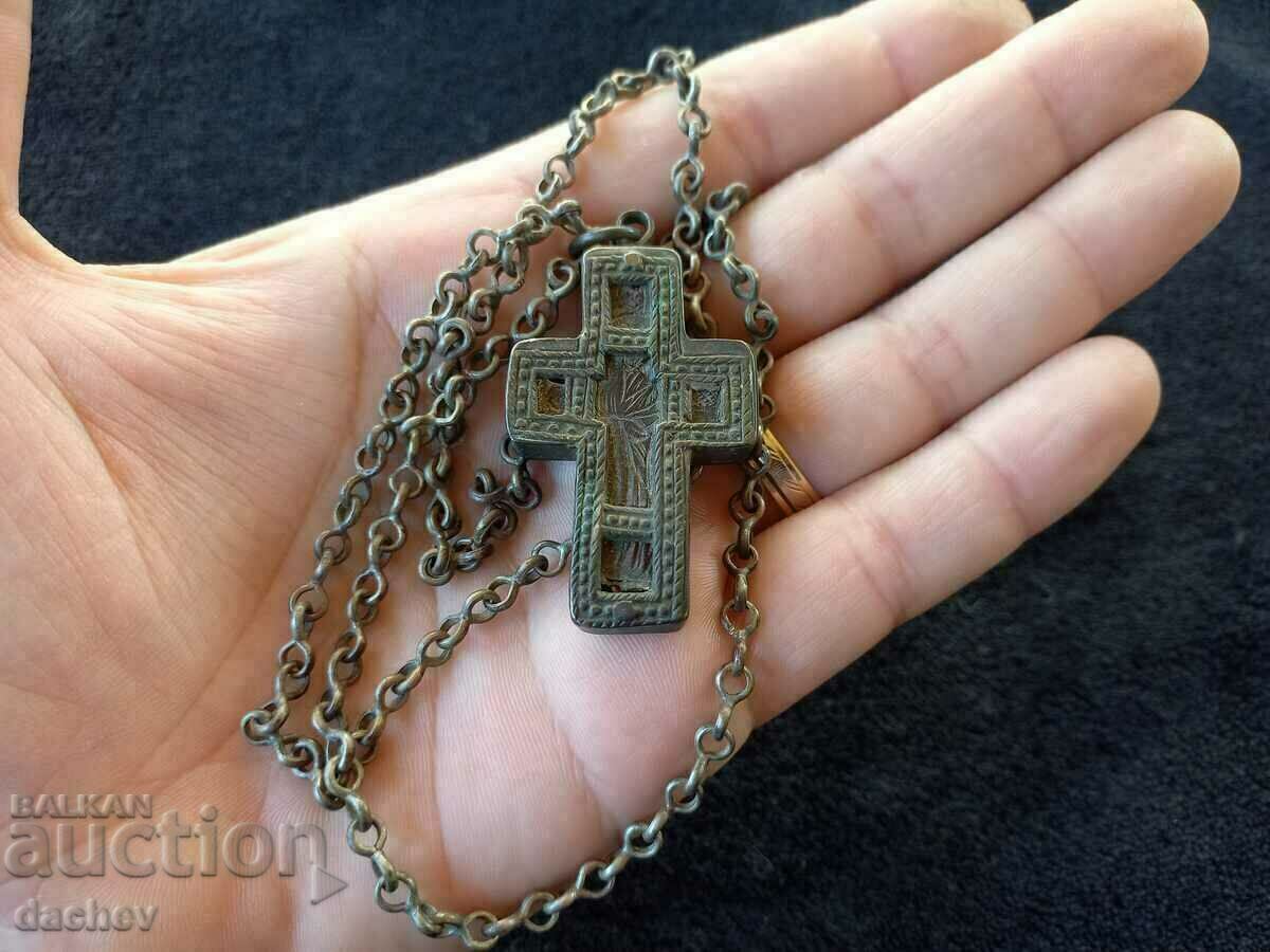 Αναγεννησιακή στολή διπλής όψης Encolpion Silver Cross 19th Century - 5 Αναγεννησιακή στολή διπλής όψης Encolpion Silver Cross 19th Century - 5