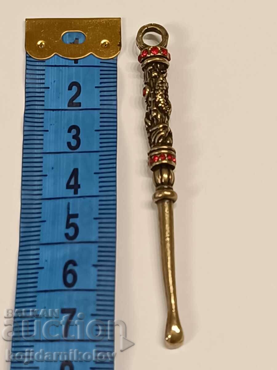 EAR CLEANING SPOON 35 Souvenir or...Brass. - 5 EAR CLEANING SPOON 35 Souvenir or...Brass. - 5