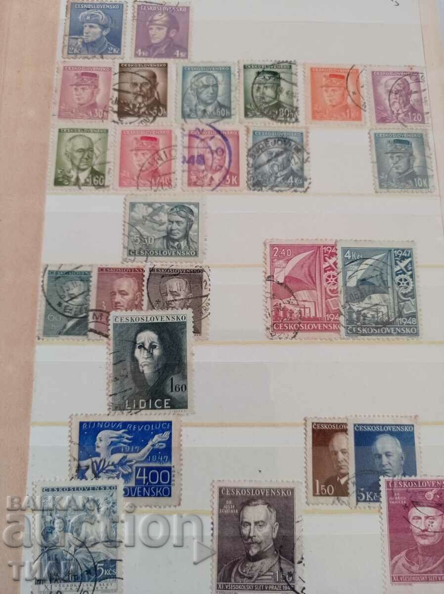 Folder with stamps-0.01st