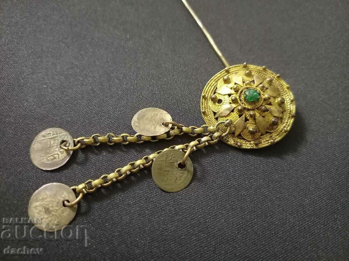 Auction RENAISSANCE MERCURY PLATED HAIR PIN - TOP CONDITION! Auction RENAISSANCE MERCURY PLATED HAIR PIN - TOP CONDITION!