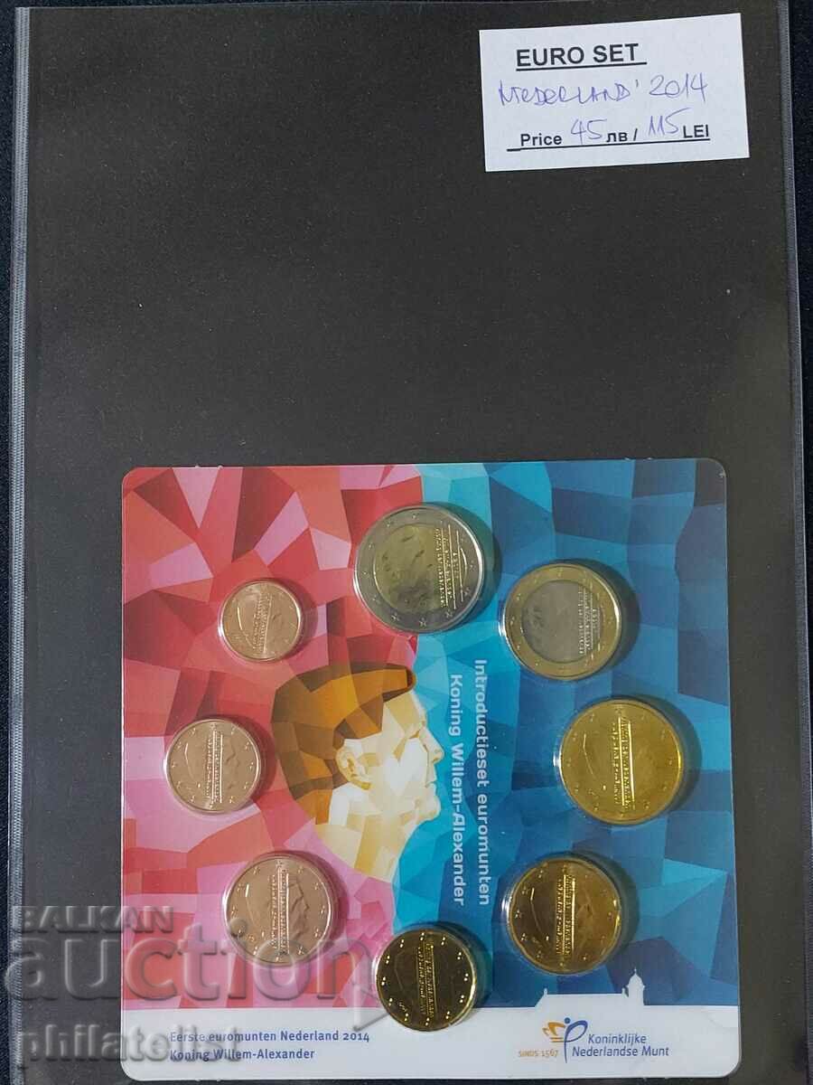 Netherlands 2014 bank euro set from 1 cent to 2 euro 8 mo.
