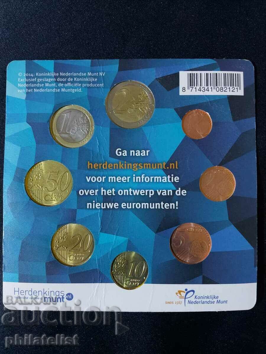Delivery of Netherlands 2014 - bank euro set from 1 cent to 2 euro BU