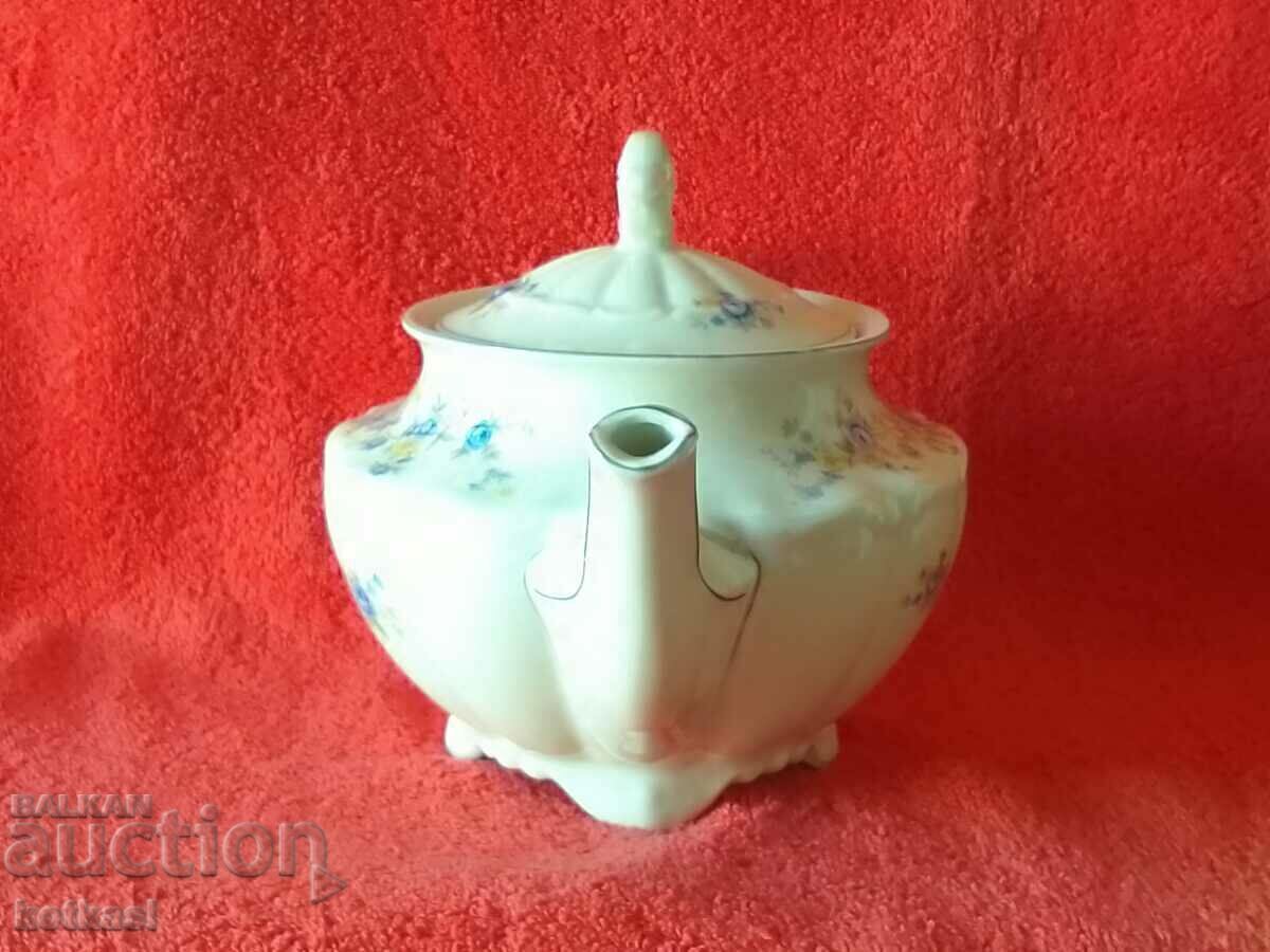 Auction Old porcelain jug teapot Germany Karl Tisch C. T. Auction Old porcelain jug teapot Germany Karl Tisch C. T.