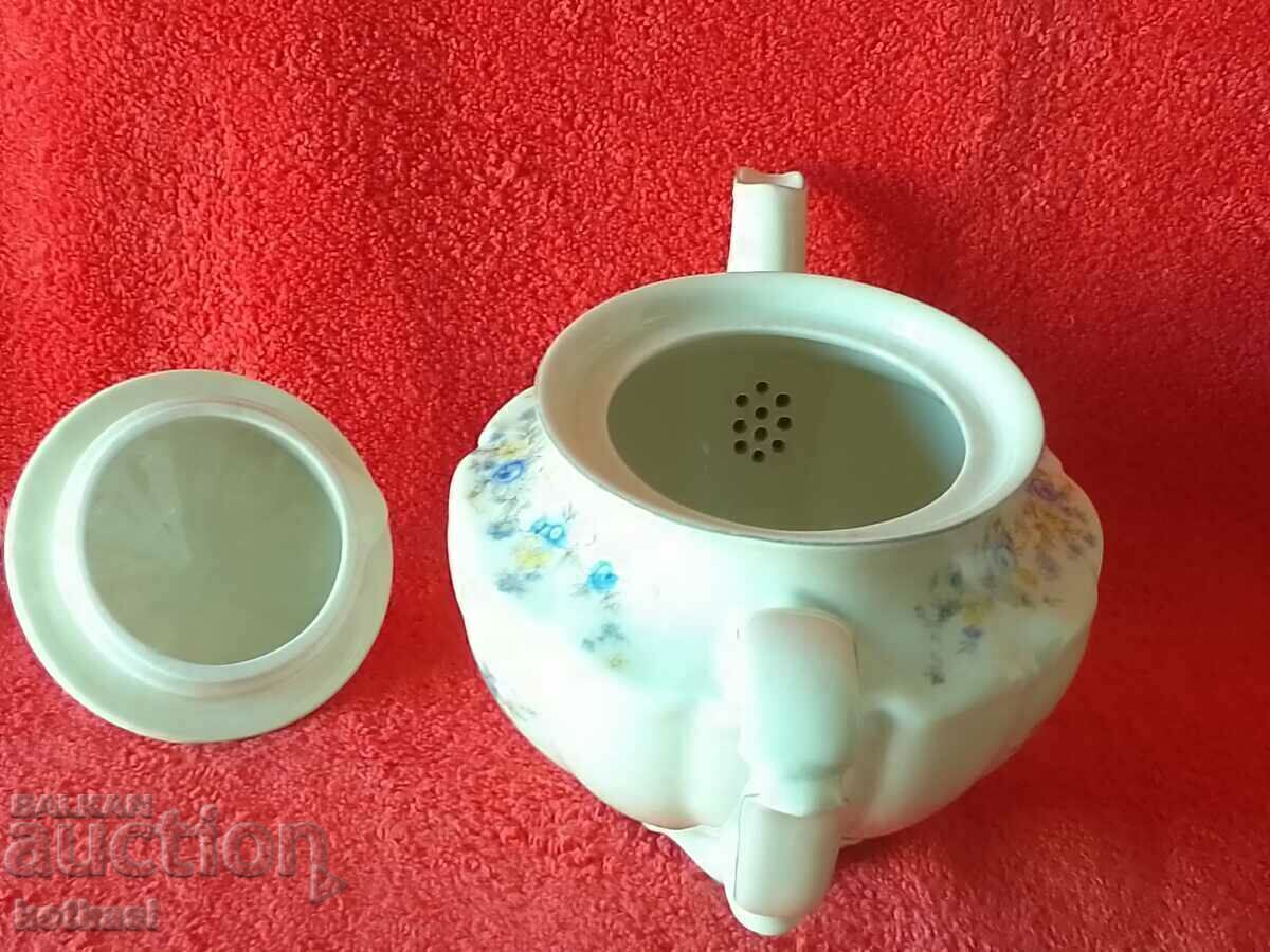 Old porcelain jug teapot Germany Karl Tisch C. T. - 5 Old porcelain jug teapot Germany Karl Tisch C. T. - 5
