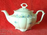 Old porcelain jug teapot Germany Karl Tisch C. T.