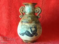 Ceramic handmade Vase Musician