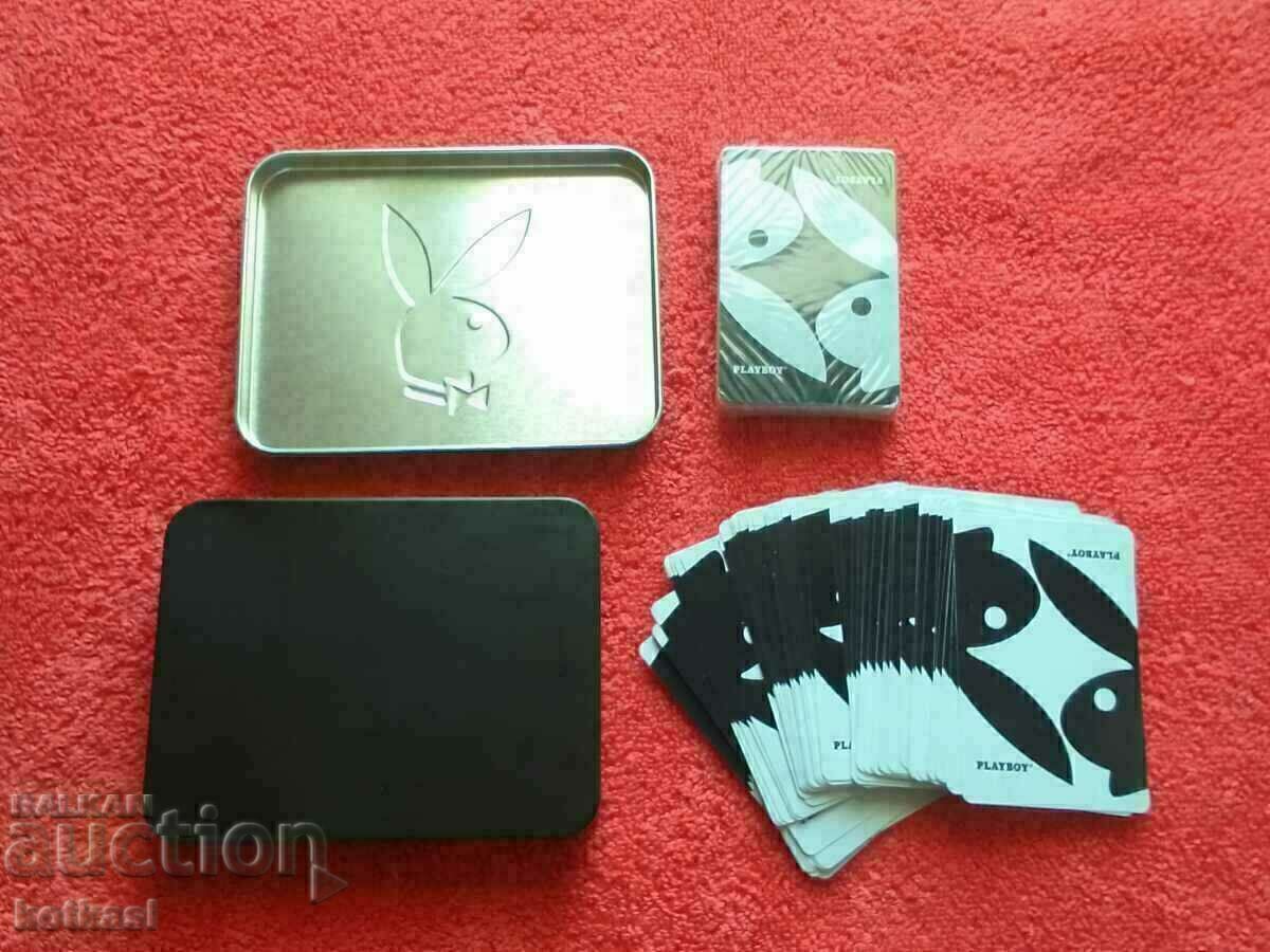 PLAYBOY two pairs of playing cards in box new unused with price 26.00 BGN | € 13.29 PLAYBOY two pairs of playing cards in box new unused with price 26.00 BGN | € 13.29