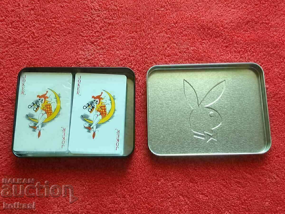 Auction PLAYBOY two pairs of playing cards in box new unused Auction PLAYBOY two pairs of playing cards in box new unused