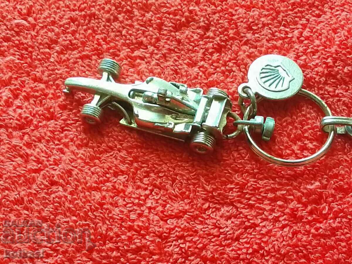 Vintage Ferrari Shell Metal Keychain - 7 Vintage Ferrari Shell Metal Keychain - 7