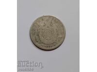 1 franc 1867 France French coin Napoleon III