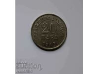 20 pairs Μαυροβούνιο 20 pairs 1913 Μαυροβούνιο