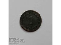 1 Pfennig 1885 Γερμανία 1 Pfennig 1885 Coin 1 Pfennig 1885